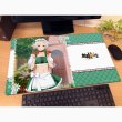 画像2:  【再販予約商品】  カーテン魂　無職転生II 〜異世界行ったら本気だす〜 描き下ろしラバーマット（シルフィエット／ディアンドル） 【26年12月上旬再販】 (2)