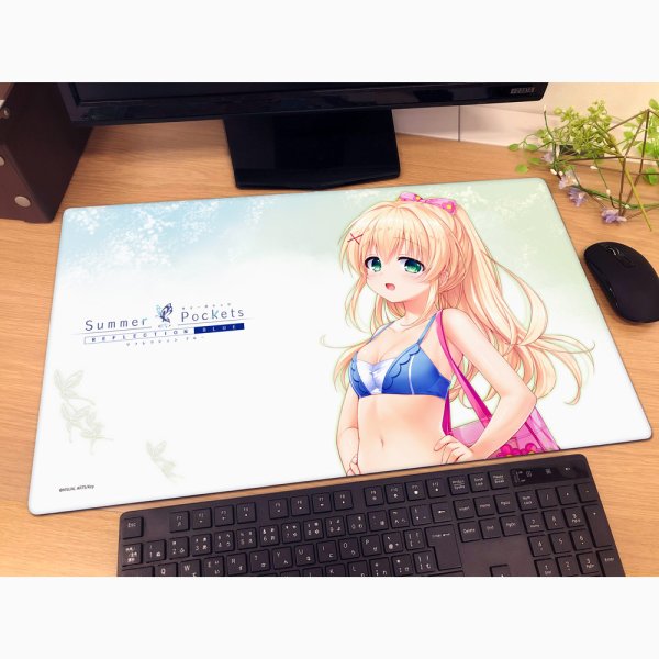画像2:  【予約商品】  カーテン魂　Summer Pockets REFLECTION BLUE ラバーマット（紬ヴェンダース／夏フェス2025） 【26年12月上旬発売】    (2)
