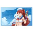 画像1:  【再販予約商品】  カーテン魂　無職転生II 〜異世界行ったら本気だす〜 描き下ろしラバーマット（エリス／マリンセーラー水着） 【26年12月上旬再販】 (1)
