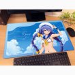 画像2:  【再販予約商品】  カーテン魂　無職転生II 〜異世界行ったら本気だす〜 描き下ろしラバーマット（ロキシー／マリンセーラー水着） 【26年12月上旬再販】 (2)