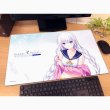 画像2:  【予約商品】  カーテン魂　Summer Pockets REFLECTION BLUE ラバーマット（鳴瀬しろは／夏フェス2025） 【26年12月上旬発売】    (2)
