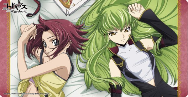 画像1:  【予約商品】  キャラクター万能ラバーマットスリム コードギアス 反逆のルルーシュ「C.C. & カレン」 【26年12月12日発売】    (1)