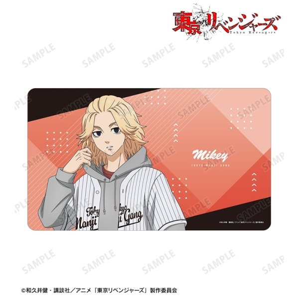 画像2:  【予約商品】  アルマビアンカ　TVアニメ『東京リベンジャーズ』 描き下ろし 佐野 万次郎 ベースボールシャツver. マルチデスクマット 【26年12月上旬発売】 (2)