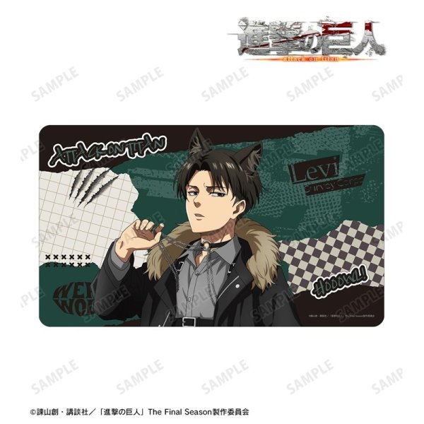 画像2:  【予約商品】  アルマビアンカ　TVアニメ『進撃の巨人』 描き下ろし リヴァイ 狼男ver. マルチデスクマット 【26年12月上旬発売】 (2)