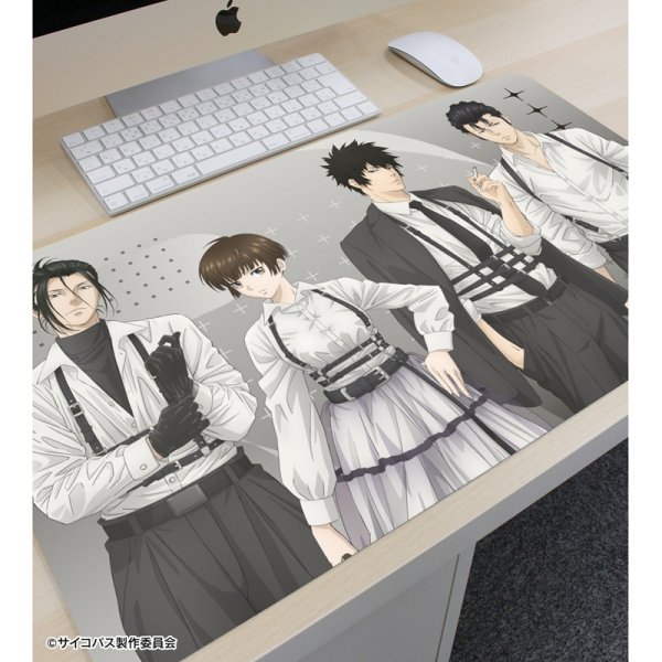 画像3:  【予約商品】  アルマビアンカ　劇場版 PSYCHO-PASS サイコパス PROVIDENCE 描き下ろし 集合 ハーネススタイルver. マルチデスクマット 【26年11月中旬発売】 (3)