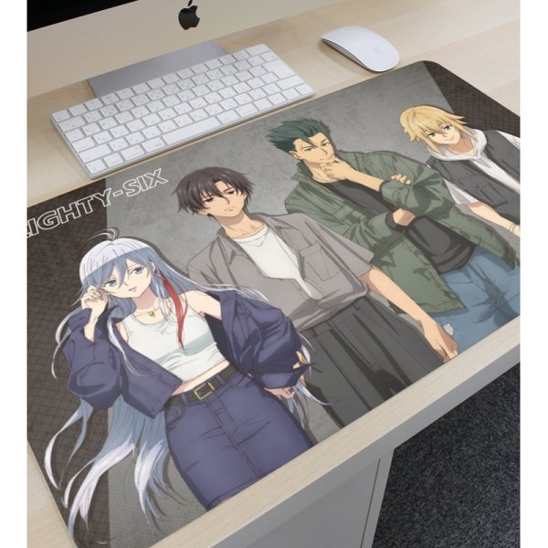 画像3:  【予約商品】  アルマビアンカ　TVアニメ「８６―エイティシックス―」 描き下ろし 集合 ストリートファッションver. マルチデスクマット 【26年12月上旬発売】 (3)