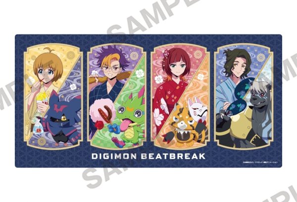 画像1:  【予約商品】  KADOKAWA　DIGIMON BEATBREAK ラバーマット お祭りVer. 【26年12月発売】    (1)