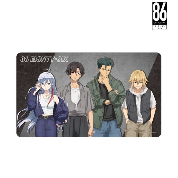 画像2:  【予約商品】  アルマビアンカ　TVアニメ「８６―エイティシックス―」 描き下ろし 集合 ストリートファッションver. マルチデスクマット 【26年12月上旬発売】 (2)