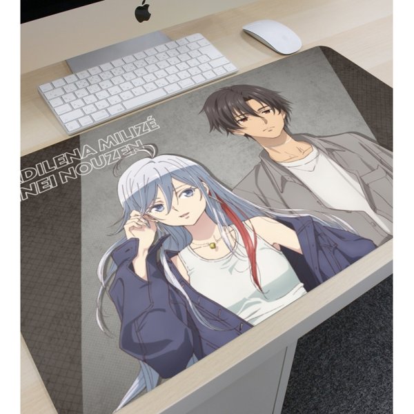 画像3:  【予約商品】  アルマビアンカ　TVアニメ「８６―エイティシックス―」 描き下ろし ヴラディレーナ・ミリーゼ＆シンエイ・ノウゼン ストリートファッションver. マルチデスクマット 【26年12月上旬発売】 (3)