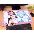 画像2:  【予約商品】  カーテン魂　カナン様はあくまでチョロい　描き下ろしラバーマット（高潔カナン／ナース水着） 【26年12月中旬発売】 (2)