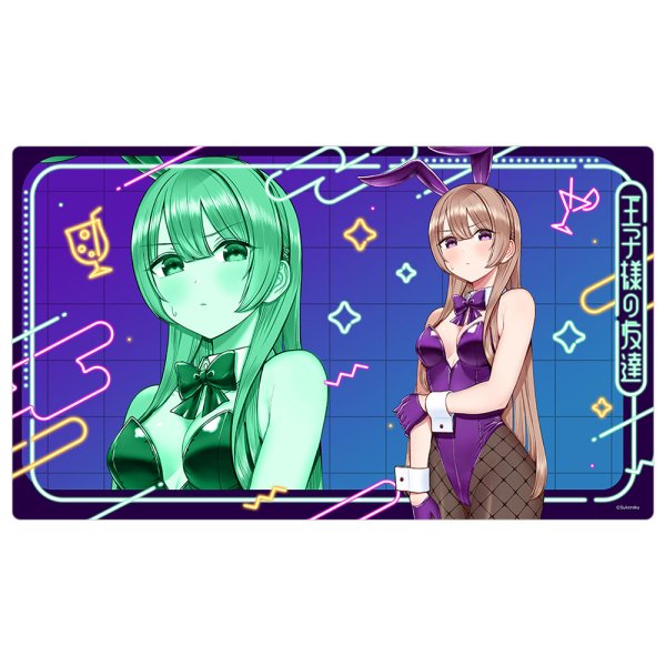 画像1:  【予約商品】  カーテン魂　王子様の友達 ラバーマット（瑠璃川紫津／バニー） 【26年12月中旬発売】 (1)