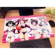 画像2:  【予約商品】  カーテン魂　ばっどがーる　描き下ろしラバーマット（アニマル水着） 【26年12月中旬発売】 (2)