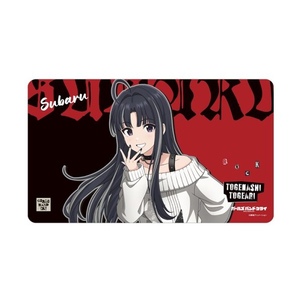 画像1:  【予約商品】  アルマビアンカ　ガールズバンドクライ 描き下ろし 安和 すばる パンクファッションver. マルチデスクマット 【26年12月上旬発売】 (1)