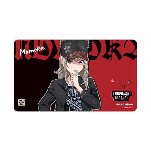 画像1:  【予約商品】  アルマビアンカ　ガールズバンドクライ 描き下ろし 河原木 桃香 パンクファッションver. マルチデスクマット 【26年12月上旬発売】 (1)