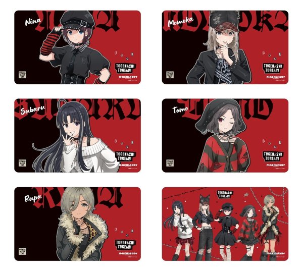 画像4:  【予約商品】  アルマビアンカ　ガールズバンドクライ 描き下ろし 海老塚 智 パンクファッションver. マルチデスクマット 【26年12月上旬発売】 (4)
