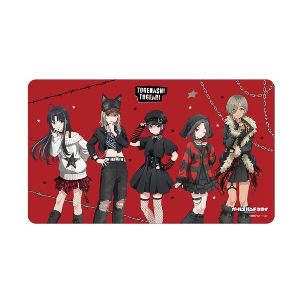 画像1:  【予約商品】  アルマビアンカ　ガールズバンドクライ 描き下ろし トゲナシトゲアリ パンクファッションver. マルチデスクマット 【26年12月上旬発売】 (1)