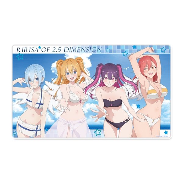 画像1:  【予約商品】  シーズナルプランツ　TVアニメ「2.5次元の誘惑」描き下ろし デスクマット【水着ver.】 【26年11月発売】 (1)