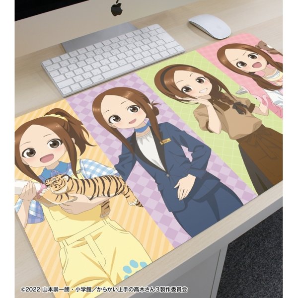 画像3:  【予約商品】  アルマビアンカ　からかい上手の高木さん 描き下ろし 高木さん 集合 お仕事体験ver. 第2弾 マルチデスクマット 【26年12月上旬発売】 (3)