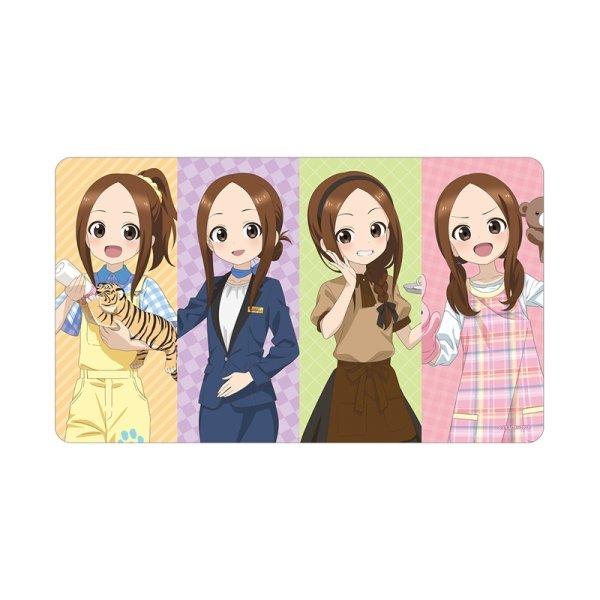 画像1:  【予約商品】  アルマビアンカ　からかい上手の高木さん 描き下ろし 高木さん 集合 お仕事体験ver. 第2弾 マルチデスクマット 【26年12月上旬発売】 (1)