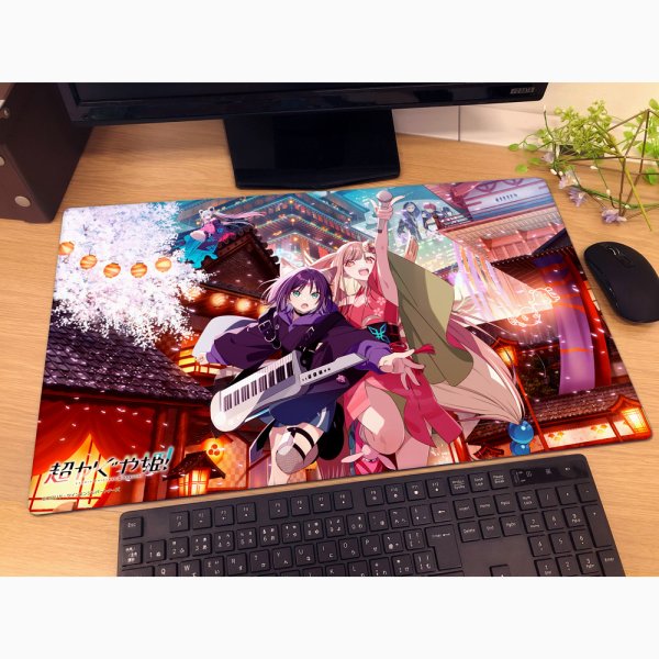 画像2:  【再販予約商品】  カーテン魂　超かぐや姫！ ラバーマット（メインビジュアル） 【26年12月中旬再販】 (2)