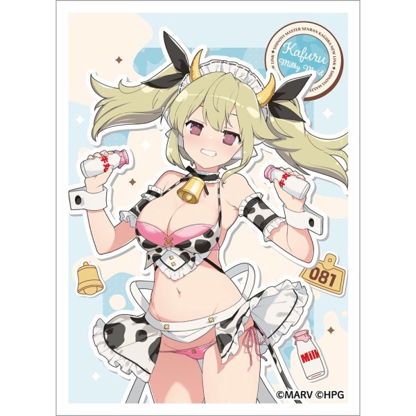 画像1:  【予約商品】  カーテン魂　[シノビマスター 閃乱カグラ NEW LINK]描き下ろしスリーブ（華風流／ミルキーメイド）（65枚入り） 【26年12月中旬発売】 (1)