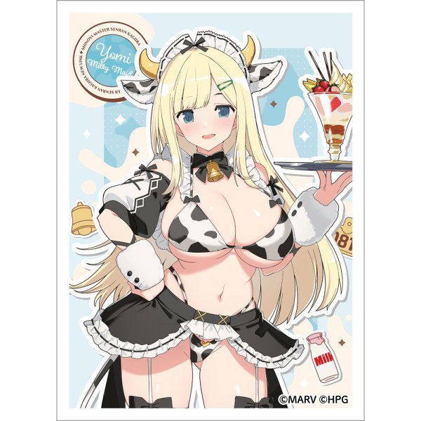 画像1:  【予約商品】  カーテン魂　[シノビマスター 閃乱カグラ NEW LINK]描き下ろしスリーブ（詠／ミルキーメイド）（65枚入り） 【26年12月中旬発売】 (1)
