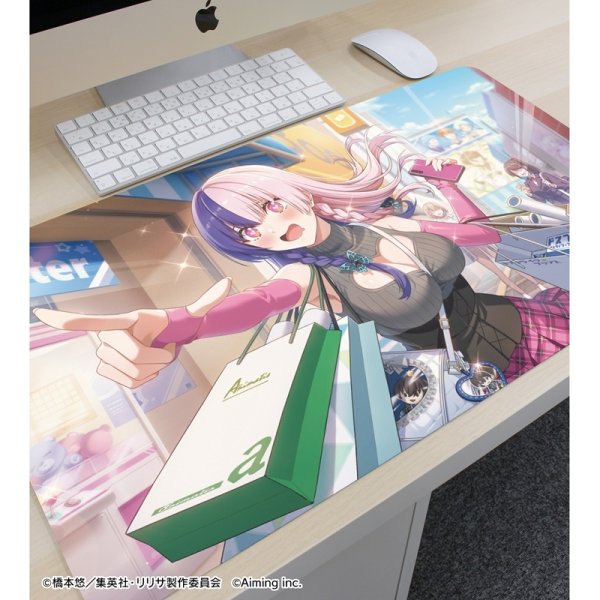 画像3:  【予約商品】  アルマビアンカ　TVアニメ『2.5次元の誘惑』 ドストライク☆キャプター なごみ♡（753♡） マルチデスクマット 【27年1月中旬発売】 (3)