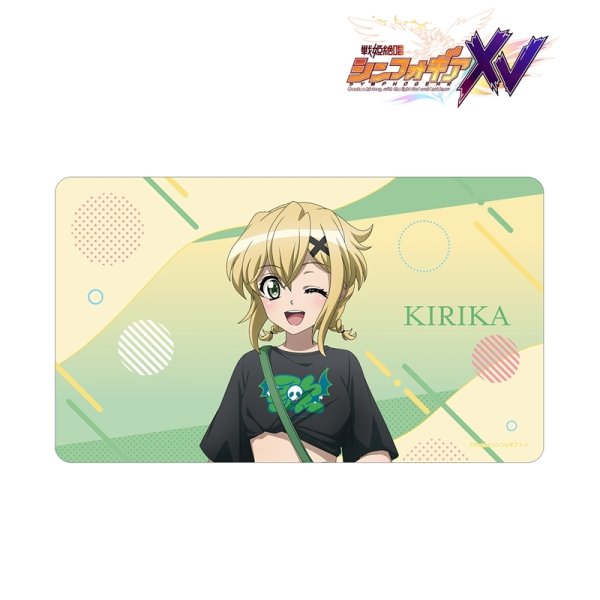 画像2:  【予約商品】  アルマビアンカ　戦姫絶唱シンフォギアＸＶ 描き下ろし 暁 切歌 私服ver. マルチデスクマット 【26年12月中旬発売】 (2)