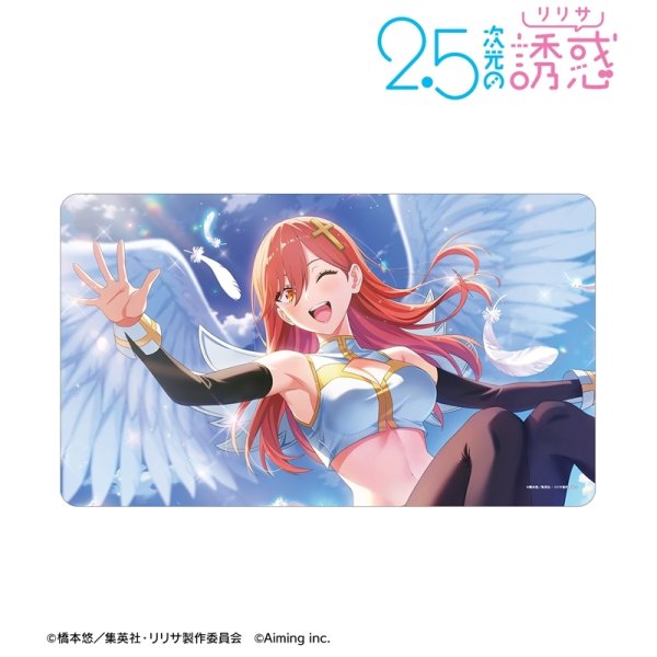 画像2:  【予約商品】  アルマビアンカ　TVアニメ『2.5次元の誘惑』 【友と奏でる勇気の音色】アリエル（天使空挺隊） 喜咲 アリア マルチデスクマット 【27年1月中旬発売】 (2)