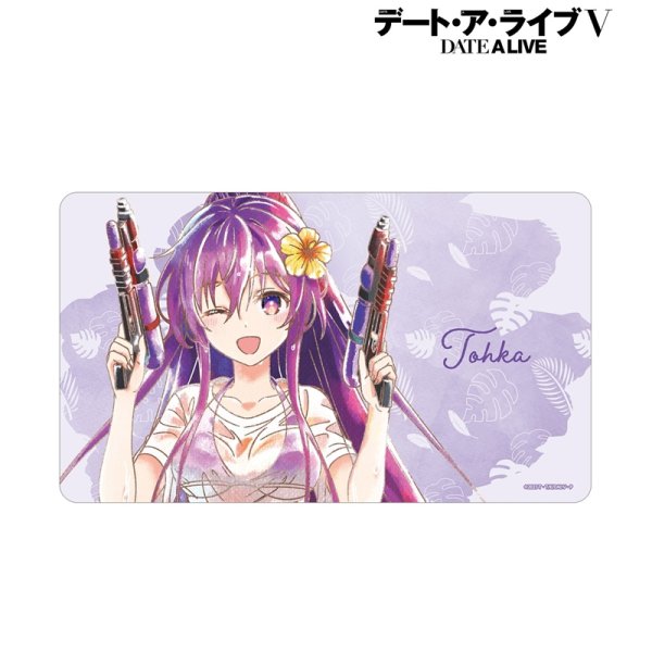 画像2:  【予約商品】  アルマビアンカ　アニメ「デート・ア・ライブV」 描き下ろし 夜刀神十香 デート・ア・バカンスver. Ani-Art aqua label マルチデスクマット 【26年12月中旬発売】 (2)