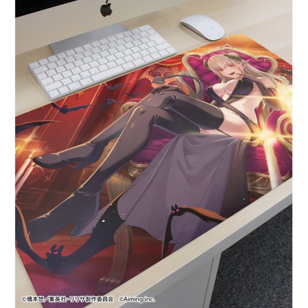 画像3:  【予約商品】  アルマビアンカ　TVアニメ『2.5次元の誘惑』 【色欲の女帝】ラスタロッテ 羽生 まゆり マルチデスクマット 【27年1月中旬発売】 (3)
