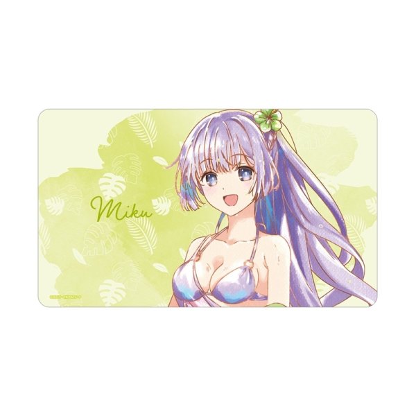 画像1:  【予約商品】  アルマビアンカ　アニメ「デート・ア・ライブV」 描き下ろし 誘宵美九 デート・ア・バカンスver. Ani-Art aqua label マルチデスクマット 【26年12月中旬発売】 (1)