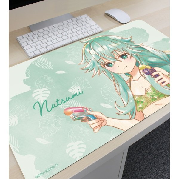 画像3:  【予約商品】  アルマビアンカ　アニメ「デート・ア・ライブV」 描き下ろし 七罪 デート・ア・バカンスver. Ani-Art aqua label マルチデスクマット 【26年12月中旬発売】 (3)