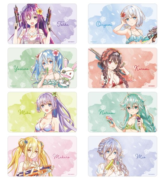 画像4:  【予約商品】  アルマビアンカ　アニメ「デート・ア・ライブV」 描き下ろし 鳶一折紙 デート・ア・バカンスver. Ani-Art aqua label マルチデスクマット 【26年12月中旬発売】 (4)