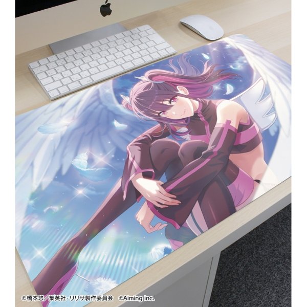 画像3:  【予約商品】  アルマビアンカ　TVアニメ『2.5次元の誘惑』 【ただ愛が溢れるままに】ミリエラ（天使空挺隊） 橘 美花莉 マルチデスクマット 【27年1月中旬発売】 (3)