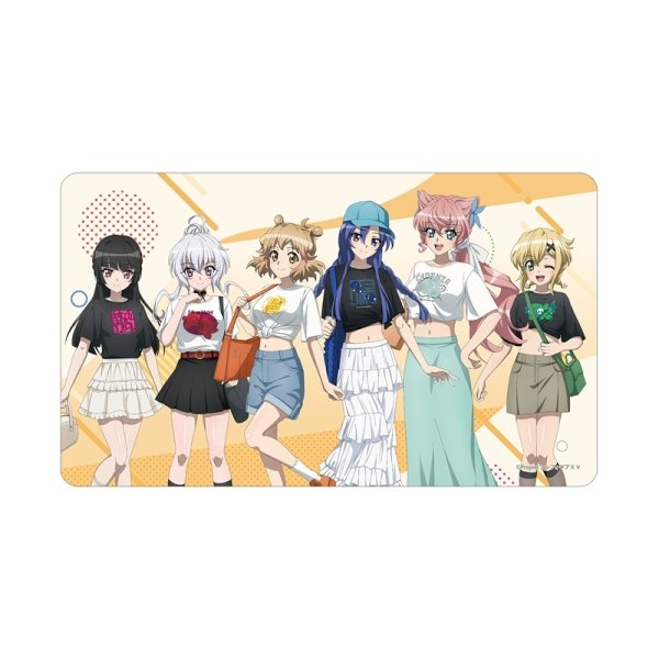 画像1:  【予約商品】  アルマビアンカ　戦姫絶唱シンフォギアＸＶ 描き下ろし 集合 私服ver. マルチデスクマット 【26年12月中旬発売】 (1)