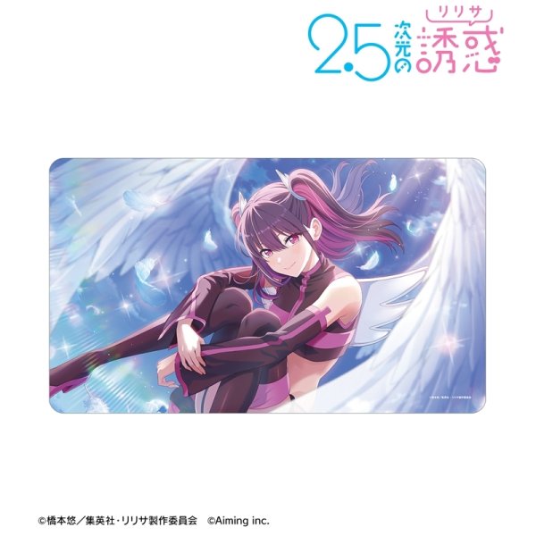 画像2:  【予約商品】  アルマビアンカ　TVアニメ『2.5次元の誘惑』 【ただ愛が溢れるままに】ミリエラ（天使空挺隊） 橘 美花莉 マルチデスクマット 【27年1月中旬発売】 (2)
