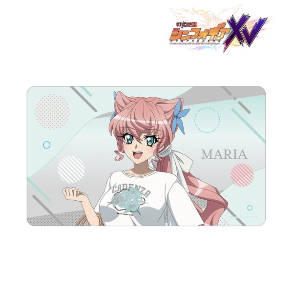 画像2:  【予約商品】  アルマビアンカ　戦姫絶唱シンフォギアＸＶ 描き下ろし マリア・カデンツァヴナ・イヴ 私服ver. マルチデスクマット 【26年12月中旬発売】 (2)