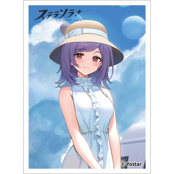 画像1:  【予約商品】  カーテン魂　[ステラソラ]描き下ろしスリーブ（アヤメ／夏服）（65枚入り） 【27年1月下旬発売】 (1)