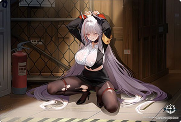 画像1:  【予約商品】  ブシロード ラバーマットコレクション V2 Vol.2185　アズールレーン『アドミラル・ツェンカー』ドキドキ尋問タイムver. 【26年12月4日発売】 (1)
