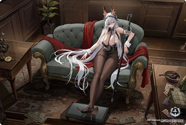 画像1:  【予約商品】  ブシロード ラバーマットコレクション V2 Vol.2186　アズールレーン『フリッツ・ルメイ』Schwarzes Kaninchen ver. 【26年12月4日発売】 (1)