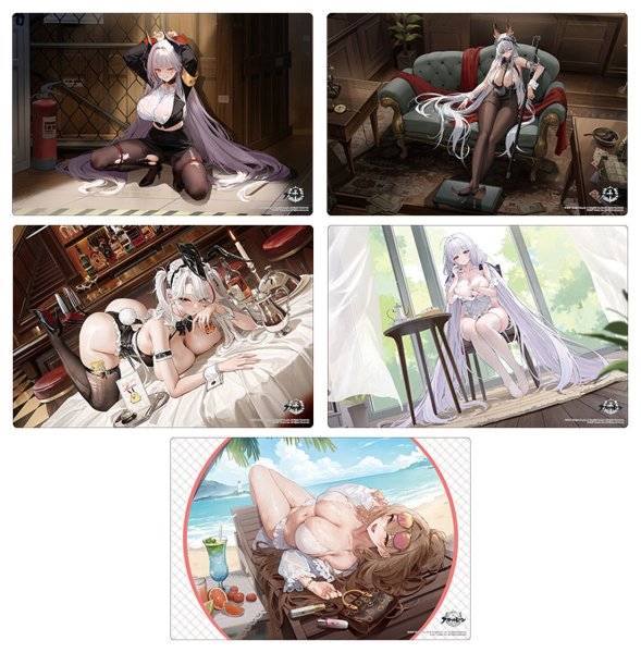 画像2:  【予約商品】  ブシロード ラバーマットコレクション V2 Vol.2187　アズールレーン『プリンツ・オイゲン』ほろ酔いと駆け引きの間合いver. 【26年12月4日発売】 (2)