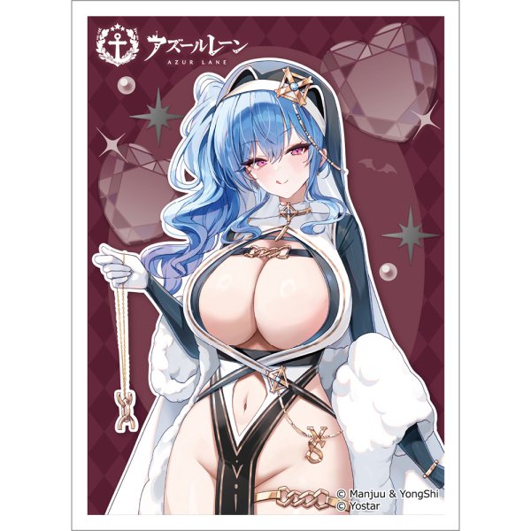 画像1:  【予約商品】  カーテン魂　[アズールレーン]描き下ろしスリーブ（セントルイス／サキュバスシスター）（65枚入り） 【27年1月下旬発売】 (1)