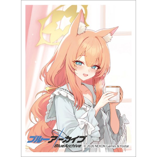 画像1:  【予約商品】  カーテン魂　[ブルーアーカイブ]描き下ろしスリーブ（マリー／ルームウェア）（65枚入り） 【27年1月下旬発売】 (1)