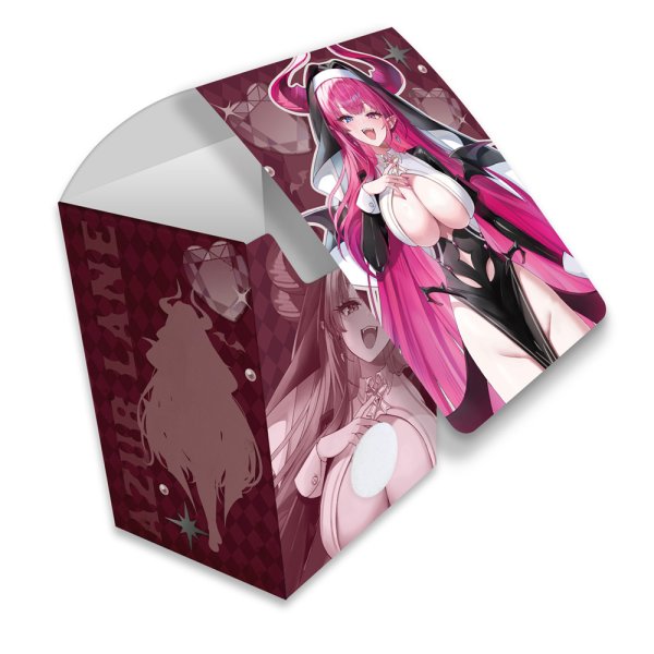 画像1:  【予約商品】  カーテン魂　[アズールレーン]描き下ろしデッキケース（メークレンブルク／サキュバスシスター） 【27年1月下旬発売】 (1)