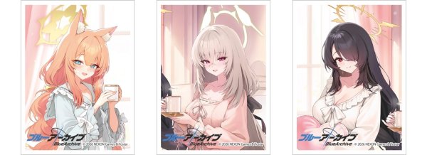 画像2:  【予約商品】  カーテン魂　[ブルーアーカイブ]描き下ろしスリーブ（サクラコ／ルームウェア）（65枚入り） 【27年1月下旬発売】 (2)