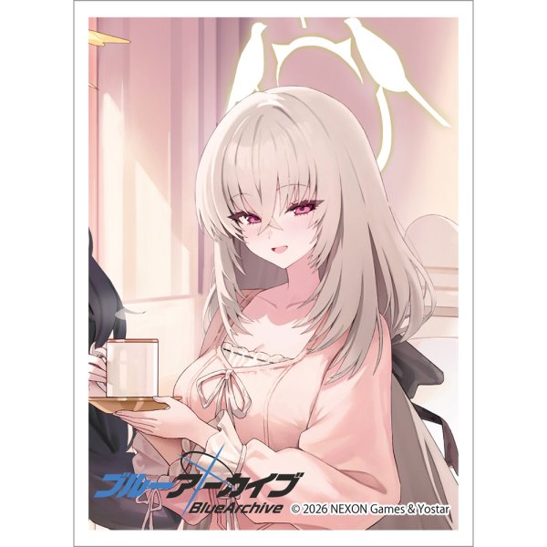 画像1:  【予約商品】  カーテン魂　[ブルーアーカイブ]描き下ろしスリーブ（サクラコ／ルームウェア）（65枚入り） 【27年1月下旬発売】 (1)