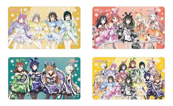 画像4:  【予約商品】  アルマビアンカ　ラブライブ！虹ヶ咲学園スクールアイドル同好会 描き下ろし 集合 和バニーver. マルチデスクマット 【27年1月下旬発売】 (4)