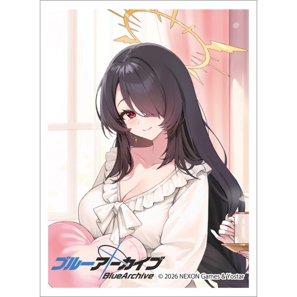 画像1:  【予約商品】  カーテン魂　[ブルーアーカイブ]描き下ろしスリーブ（ヒナタ／ルームウェア）（65枚入り） 【27年1月下旬発売】 (1)