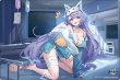 画像1:  【予約商品】  ブシロード ラバーマットコレクション V2 Vol.2194　アズールレーン『サンタフェ』風のウワサはナイトタイムも！ver. 【26年12月18日発売】 (1)